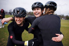 Little 500 women riders celebrate.